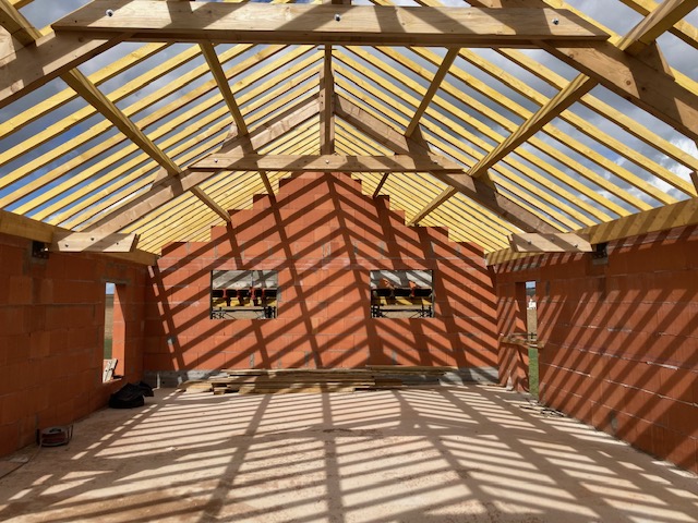 Charpente traditionnelle à Verberie